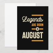 Legendes worden in augustus geboren - Augustus Ver Kaart (Voorkant / Achterkant)