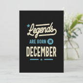 Legendes worden in december geboren - December ver Kaart (Staand voorkant)