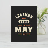 Legendes worden in mei geboren - Mei Verjaardag Kaart (Staand voorkant)