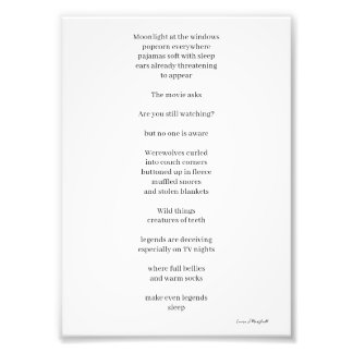 Legendes zijn misleidend 5x7 literair poëzieprint foto afdruk