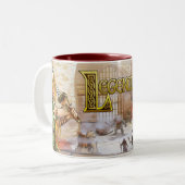 Legendlore V3 koffiemok Tweekleurige Koffiemok (Voorkant links)