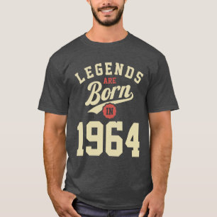 Legends Are Born In 1964 60e Verjaardag T-shirt