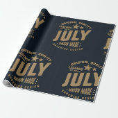 Legends Are Born in July Original Quality Cadeaupapier (Uitgerold)