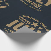 Legends Are Born in July Original Quality Cadeaupapier (Hoek)