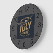 Legends Are Born in July Original Quality Grote Klok (Hoek)