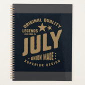 Legends Are Born in July Original Quality Planner (Voorkant)