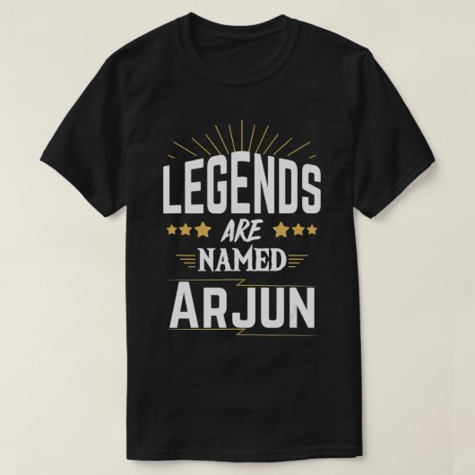 Legends Are Named Arjun  T-shirt (Design voorkant)