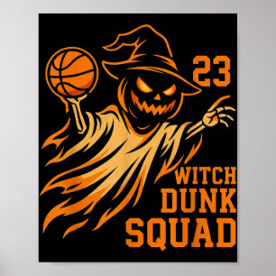 Legends dragen 23 Halloween Heks Dunk Squad Basket Poster