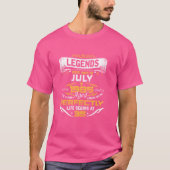 Legends Geboren in JULI 1985 35e Geweldige Verjaar T-shirt (Voorkant)