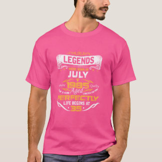 Legends Geboren in JULI 1985 35e Geweldige Verjaar T-shirt
