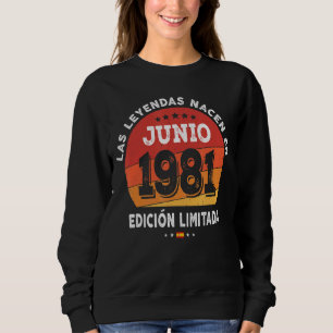 Legends geboren in juni 1981 41e verjaardag 41 jaa trui