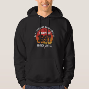 Legends geboren in november 1997 25e verjaardag 25 hoodie