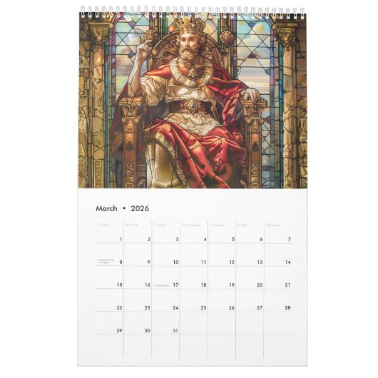 Legends in Glass – Medieval Fantasy Calendar 2026 Kalender (Mar 2026)