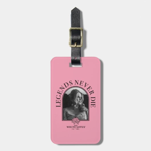 Legends Never Die - De Witte Lotus Bagagelabel (Voorkant verticaal)