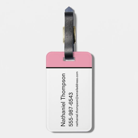 Legends Never Die - De Witte Lotus Bagagelabel (Achterkant verticaal)