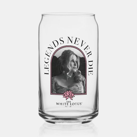 Legends Never Die - De Witte Lotus Blikvorm Glas (Voorkant)