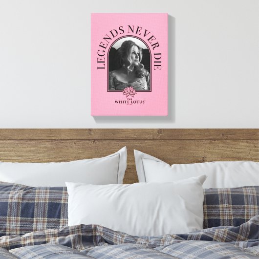 Legends Never Die - De Witte Lotus Canvas Afdruk (Insitu (Slaapkamer))