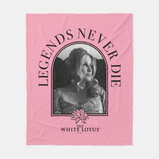 Legends Never Die - De Witte Lotus Fleece Deken (Voorkant)