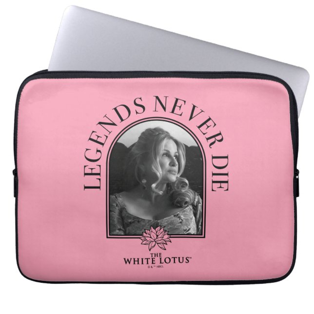 Legends Never Die - De Witte Lotus Laptop Sleeve (Voorkant)