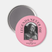 Legends Never Die - De Witte Lotus Magneet (Voorkant / Achterkant)