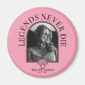Legends Never Die - De Witte Lotus Magneet (Voorkant)