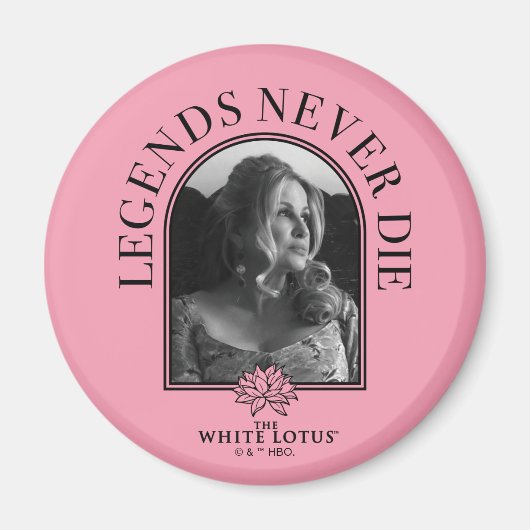 Legends Never Die - De Witte Lotus Magneet (Voorkant)
