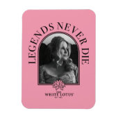 Legends Never Die - De Witte Lotus Magneet (Verticaal)