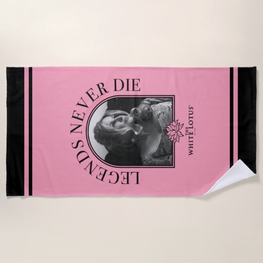 Legends Never Die - De Witte Lotus Strandlaken (Voorkant)