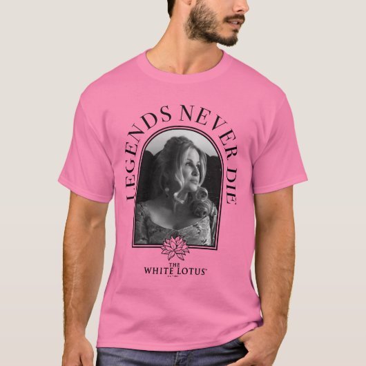Legends Never Die - De Witte Lotus T-shirt (Voorkant)