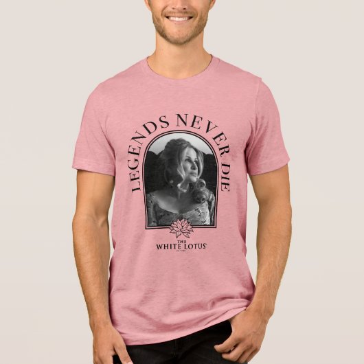 Legends Never Die - De Witte Lotus Tri-Blend Shirt (Voorkant)