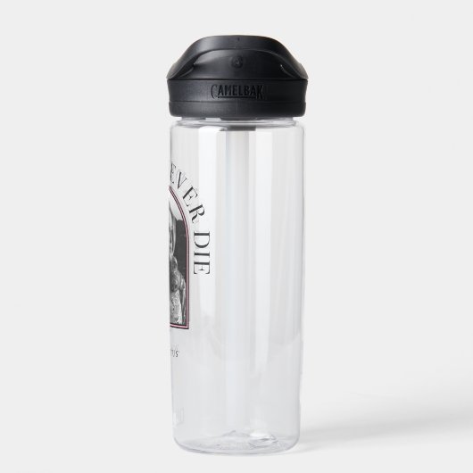 Legends Never Die - De Witte Lotus Waterfles (Achterkant)