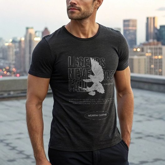 LEGENDS NEVER HERFST Eagle T-shirt – Savage Motiva