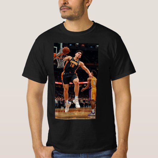 Legends Never Miss: Basketball Court Style T-shirt (Voorkant)