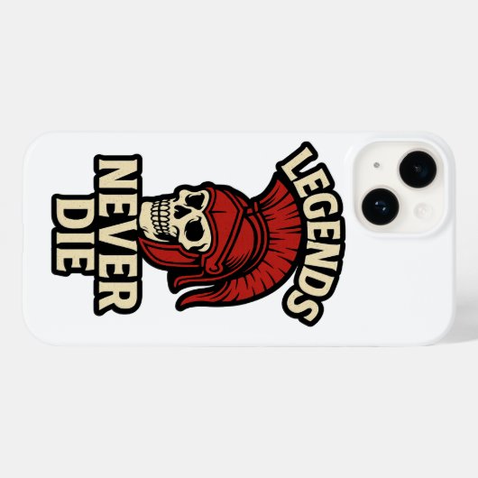 Legends Nooit Die Case-Mate iPhone Case (Achterkant (horizontaal))