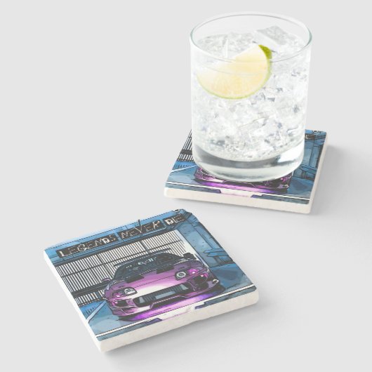 "Legends Nooit Die" Onderzetter (Zijkant)