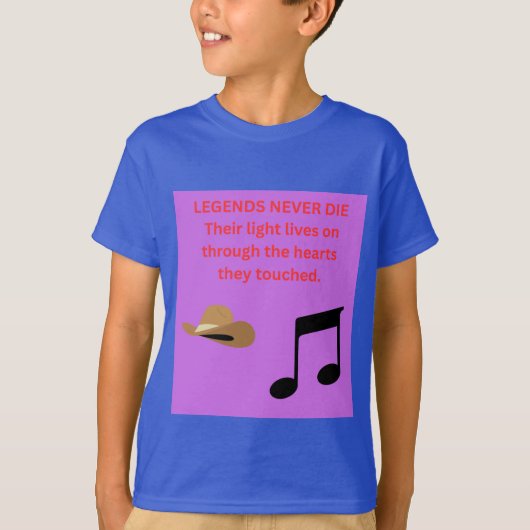 LEGENDS NOOIT DOOD T-SHIRT (Voorkant)