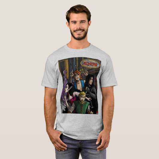 Legends of Aukera basic grijs t-shirt (Voorkant volledig)