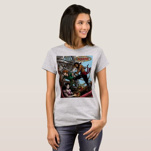 Legends of Aukera V2 comic design dames T-shirt (Voorkant volledig)