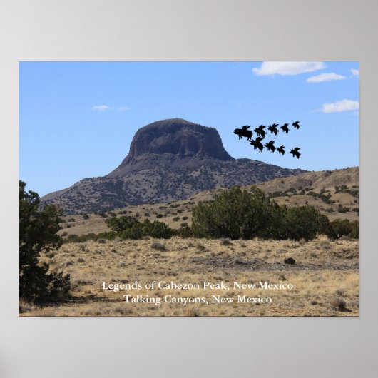 Legends of Cabezon Peak, New Mexico Poster (Voorkant)