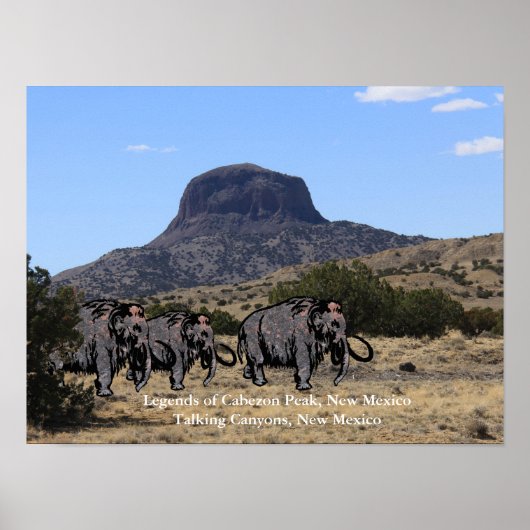 Legends of Cabezon Peak, New Mexico Poster (Voorkant)