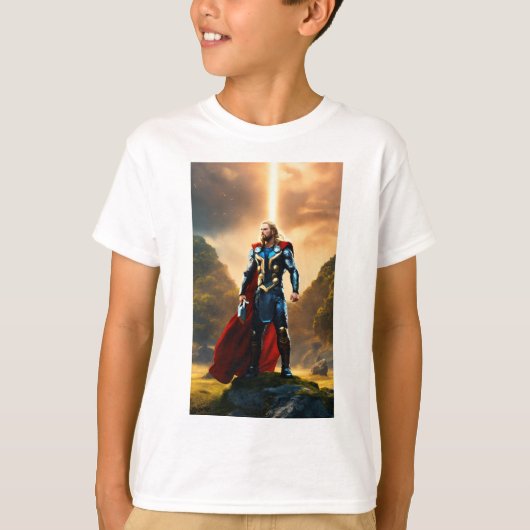 Legends of Valor: Rise of the Superheroes beroemd  T-shirt (Voorkant)