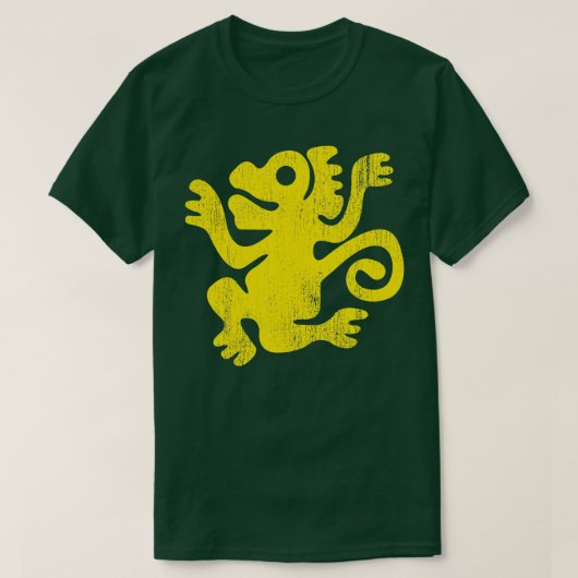 Legends van de verborgen tempelgroene aap t-shirt (Design voorkant)
