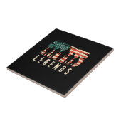 Legends Veteran - Patriottische Amerikaanse vlag U Tegeltje (Zijkant)