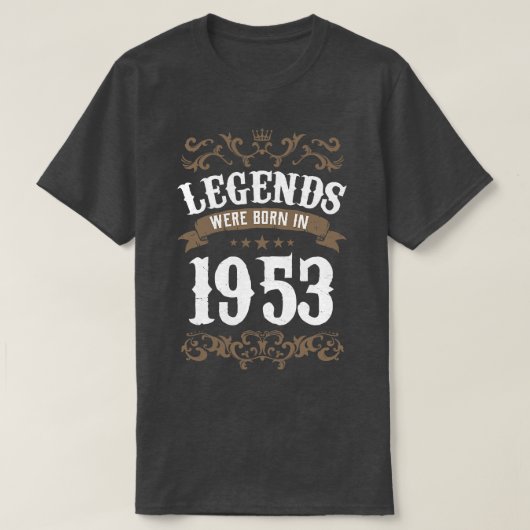 Legends werd geboren in 1953 T-shirt (Design voorkant)