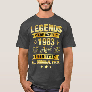 Legends werd geboren in 1983 t-shirt