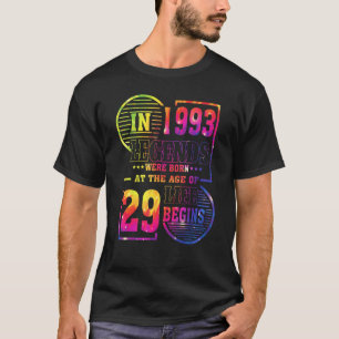 Legends werd geboren in 1993 29 jaar oud 29e geboo t-shirt