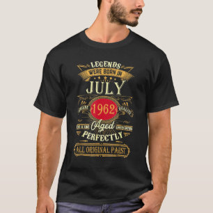 Legends werd geboren in juli 1962 61e verjaardag 6 t-shirt