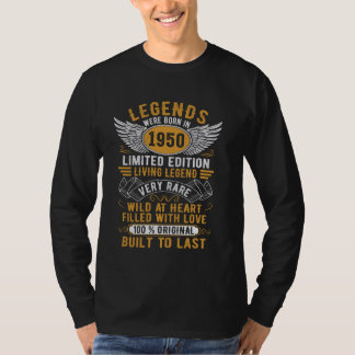 Legends werden geboren in 1950 geboren in 1950 Bi T-shirt
