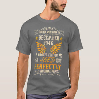 Legends werden geboren in december 1946 - Rock Bik T-shirt
