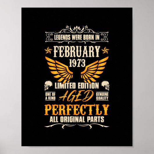 Legends werden geboren in februari 1973, Rocker Bi Poster (Voorkant)